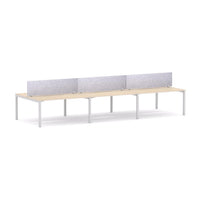 Axis 6 User Double-Sided Desks, 50x50mm Square Leg Design. Includes: AcoustiQ Screen