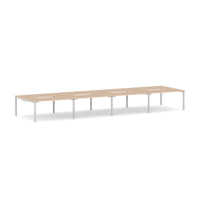 Axis Stretch 8-Person Double-sided Desk Workstation