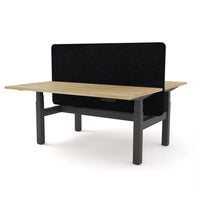 Dynamo Plus - Electric Height Adjustable Double Sided Workstation With Screen (Black Screen)