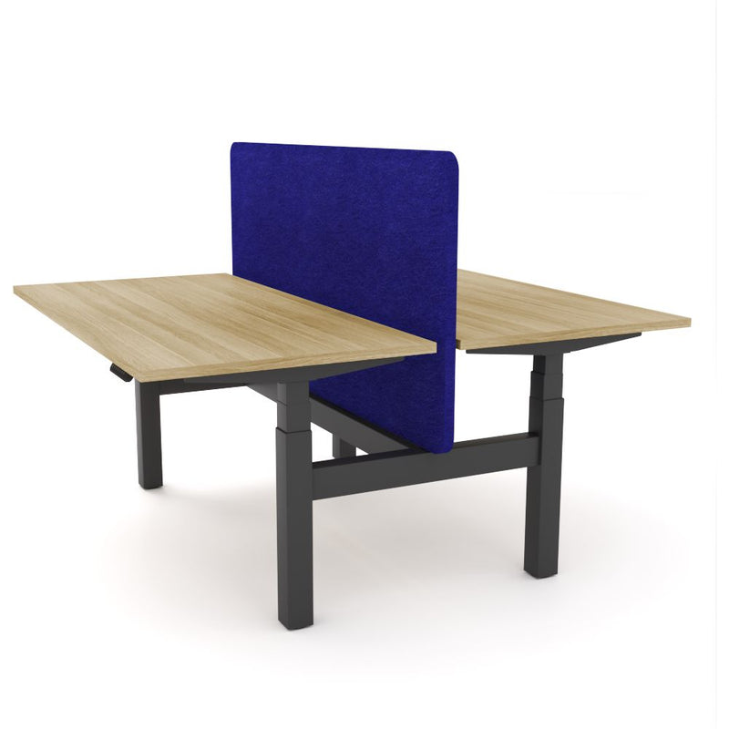 Dynamo Plus - Electric Height Adjustable Double Sided Workstation With Screen (Blue Screen)