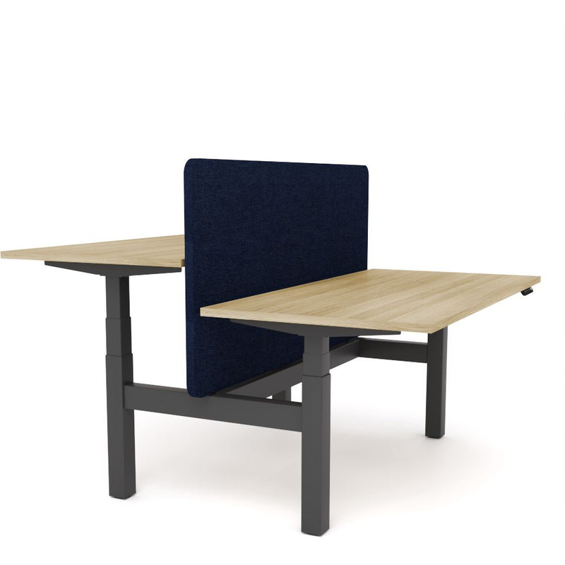 Dynamo Plus - Electric Height Adjustable Double Sided Workstation With Screen (Dark Blue Screen)