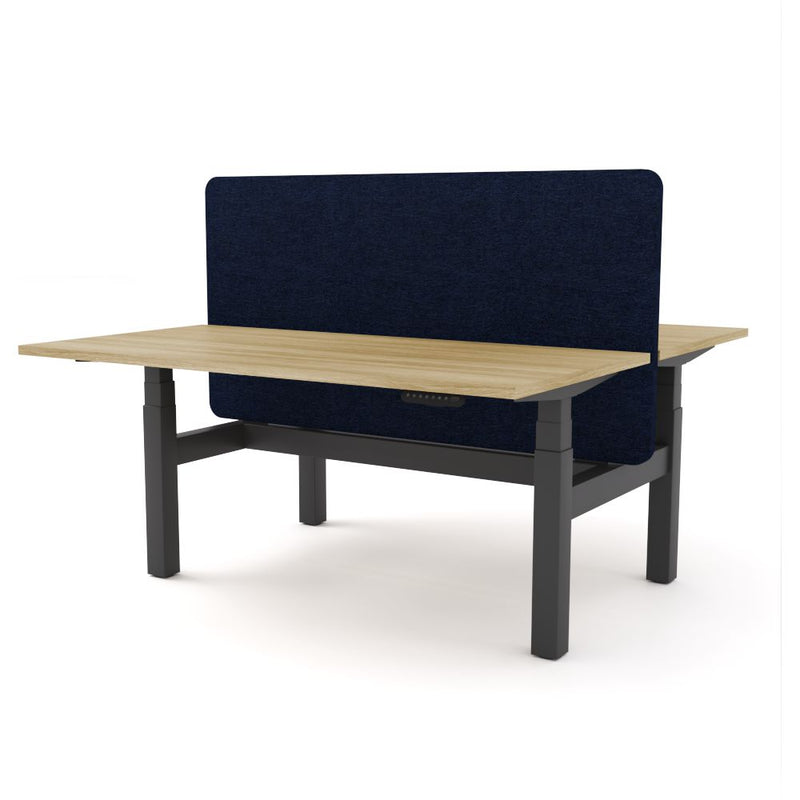 Dynamo Plus - Electric Height Adjustable Double Sided Workstation With Screen (Dark Blue Screen)