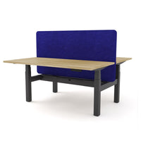 Dynamo Plus - Electric Height Adjustable Double Sided Workstation With Screen (Blue Screen)