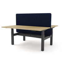 Dynamo Plus - Electric Height Adjustable Double Sided Workstation With Screen (Dark Blue Screen)