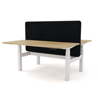 Dynamo Plus - Electric Height Adjustable Double Sided Workstation With Screen (Black Screen)