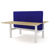 Dynamo Plus - Electric Height Adjustable Double Sided Workstation With Screen (Blue Screen)