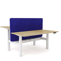 Dynamo Plus - Electric Height Adjustable Double Sided Workstation With Screen (Blue Screen)