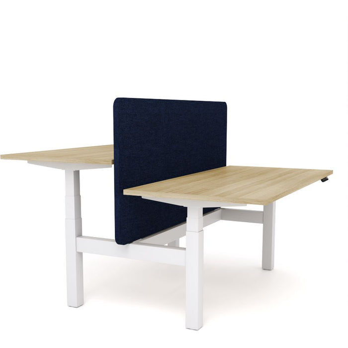 Dynamo Plus - Electric Height Adjustable Double Sided Workstation With Screen (Dark Blue Screen)