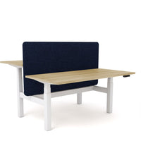 Dynamo Plus - Electric Height Adjustable Double Sided Workstation With Screen (Dark Blue Screen)