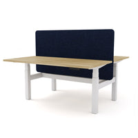 Dynamo Plus - Electric Height Adjustable Double Sided Workstation With Screen (Dark Blue Screen)