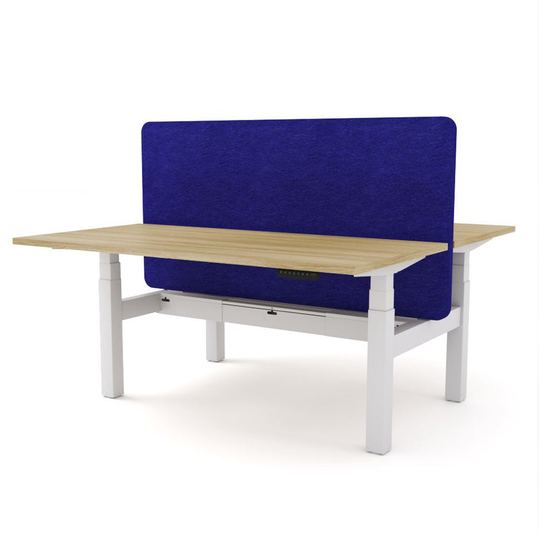 Dynamo Plus - Electric Height Adjustable Double Sided Workstation With Screen (Blue Screen)
