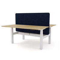 Dynamo Plus - Electric Height Adjustable Double Sided Workstation With Screen (Dark Blue Screen)
