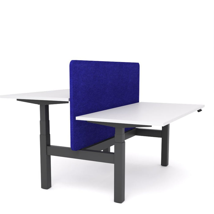 Dynamo Plus - Electric Height Adjustable Double Sided Workstation With Screen (Blue Screen)