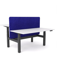 Dynamo Plus - Electric Height Adjustable Double Sided Workstation With Screen (Blue Screen)