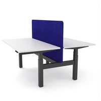 Dynamo Plus - Electric Height Adjustable Double Sided Workstation With Screen (Blue Screen)