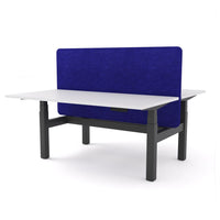 Dynamo Plus - Electric Height Adjustable Double Sided Workstation With Screen (Blue Screen)