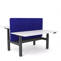 Dynamo Plus - Electric Height Adjustable Double Sided Workstation With Screen (Blue Screen)