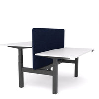 Dynamo Plus - Electric Height Adjustable Double Sided Workstation With Screen (Dark Blue Screen)