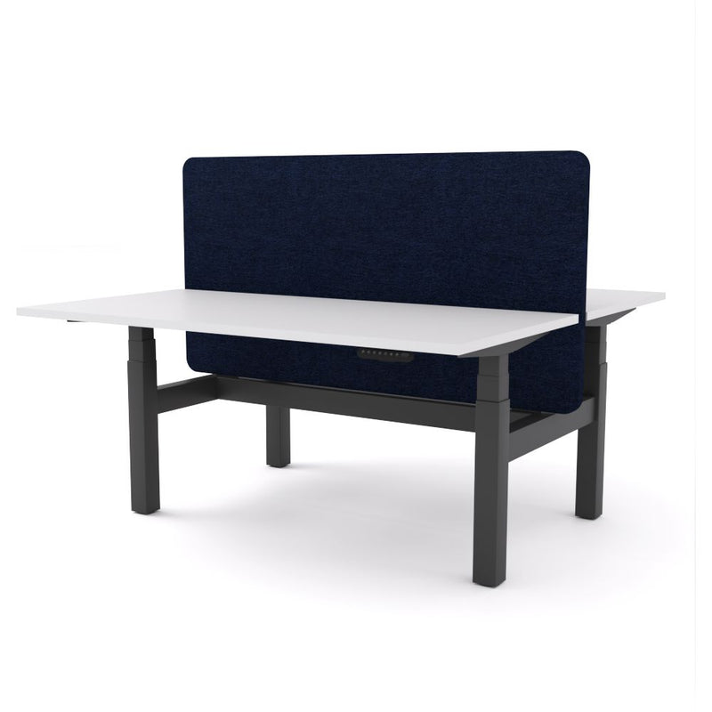 Dynamo Plus - Electric Height Adjustable Double Sided Workstation With Screen (Dark Blue Screen)