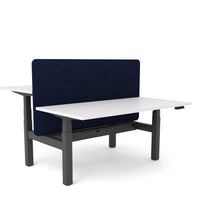 Dynamo Plus - Electric Height Adjustable Double Sided Workstation With Screen (Dark Blue Screen)