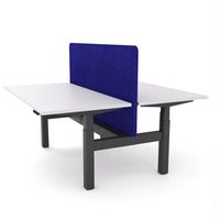 Dynamo Plus - Electric Height Adjustable Double Sided Workstation With Screen (Blue Screen)