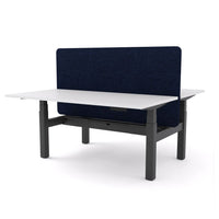Dynamo Plus - Electric Height Adjustable Double Sided Workstation With Screen (Dark Blue Screen)