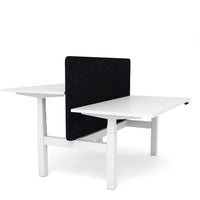 Dynamo Plus - Electric Height Adjustable Double Sided Workstation With Screen (Black Screen)
