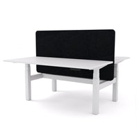 Dynamo Plus - Electric Height Adjustable Double Sided Workstation With Screen (Black Screen)