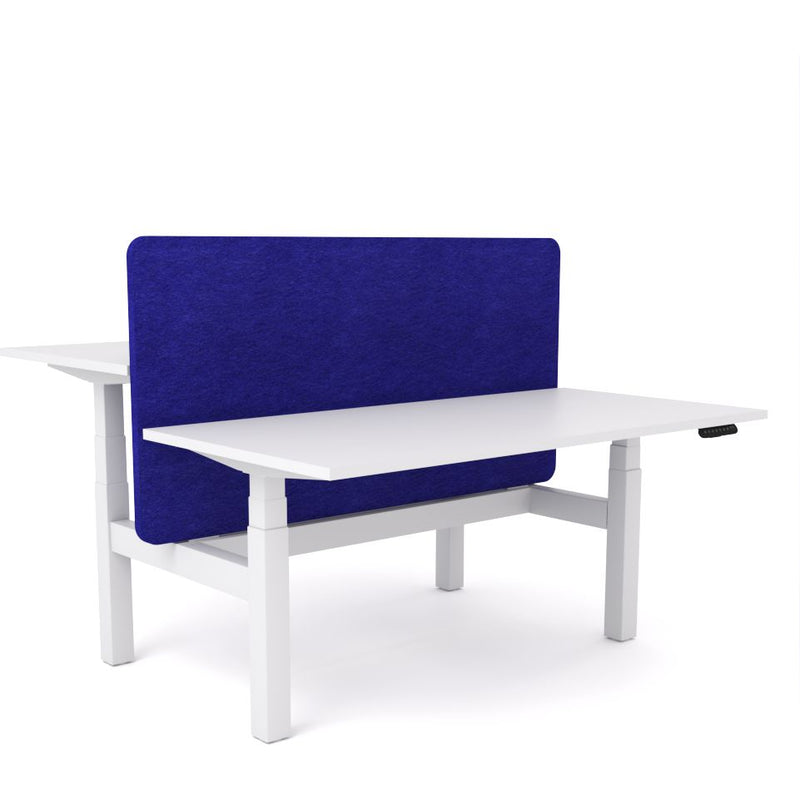 Dynamo Plus - Electric Height Adjustable Double Sided Workstation With Screen (Blue Screen)
