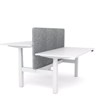 Dynamo Plus - Electric Height Adjustable Double Sided Workstation With Screen (Grey Screen)