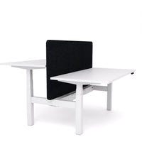 Dynamo Plus - Electric Height Adjustable Double Sided Workstation With Screen (Black Screen)