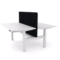 Dynamo Plus - Electric Height Adjustable Double Sided Workstation With Screen (Black Screen)