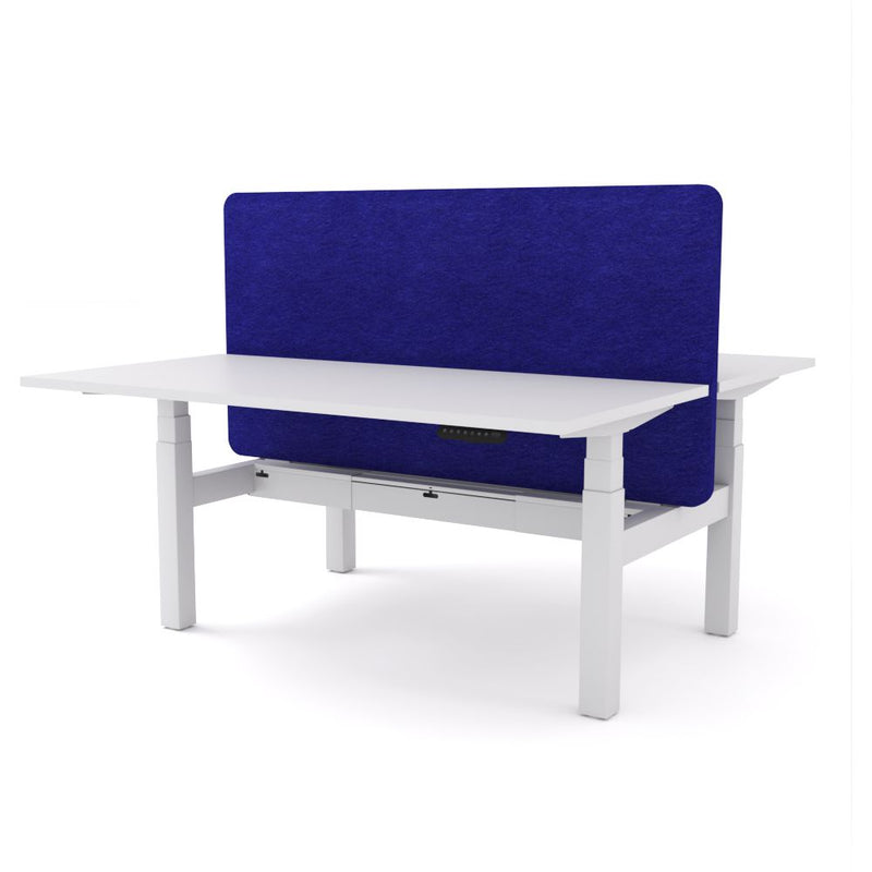 Dynamo Plus - Electric Height Adjustable Double Sided Workstation With Screen (Blue Screen)