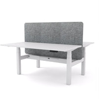 Dynamo Plus - Electric Height Adjustable Double Sided Workstation With Screen (Grey Screen)