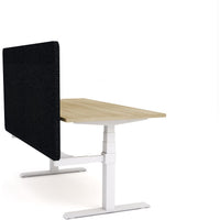 Dynamo Plus - Electric Height Adjustable Single Workstation With Screen (Black Screen)