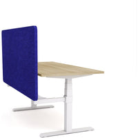 Dynamo Plus - Electric Height Adjustable Single Workstation With Screen (Blue Screen)