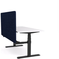 Dynamo Plus - Electric Height Adjustable Single Workstation With Screen (Dark Blue Screen)