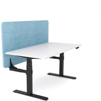 Dynamo Plus - Electric Height Adjustable Single Workstation With Screen (Pacific Blue Screen)