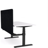 Dynamo Plus - Electric Height Adjustable Single Workstation With Screen (Black Screen)