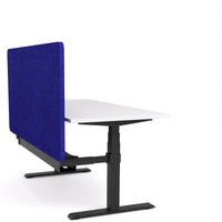 Dynamo Plus - Electric Height Adjustable Single Workstation With Screen (Blue Screen)