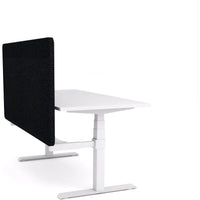 Dynamo Plus - Electric Height Adjustable Single Workstation With Screen (Black Screen)