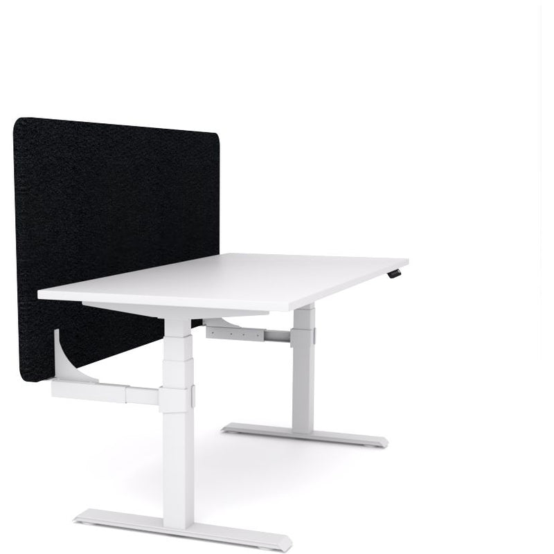 Dynamo Plus - Electric Height Adjustable Single Workstation With Screen (Black Screen)