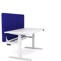 Dynamo Plus - Electric Height Adjustable Single Workstation With Screen (Blue Screen)
