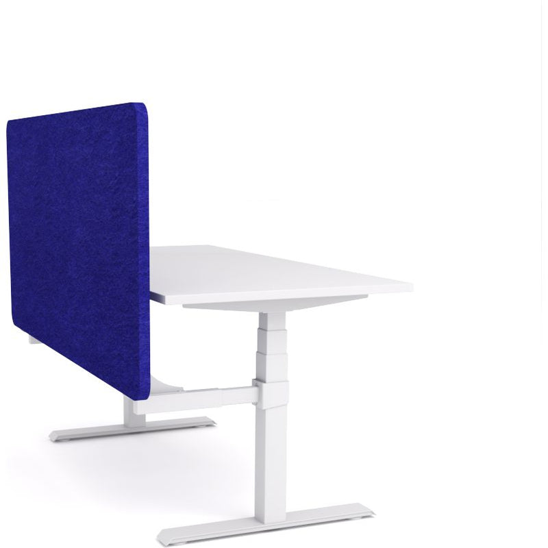 Dynamo Plus - Electric Height Adjustable Single Workstation With Screen (Blue Screen)