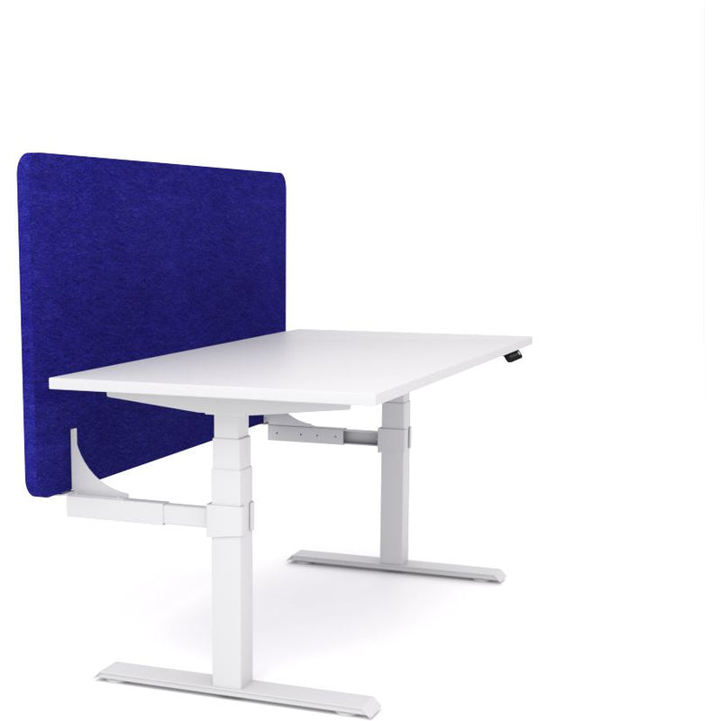 Dynamo Plus - Electric Height Adjustable Single Workstation With Screen (Blue Screen)