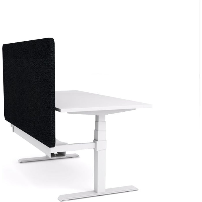 Dynamo Plus - Electric Height Adjustable Single Workstation With Screen (Black Screen)