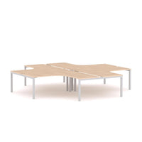 Axis 4-Person 90Deg Workstation (Plus-Layout)