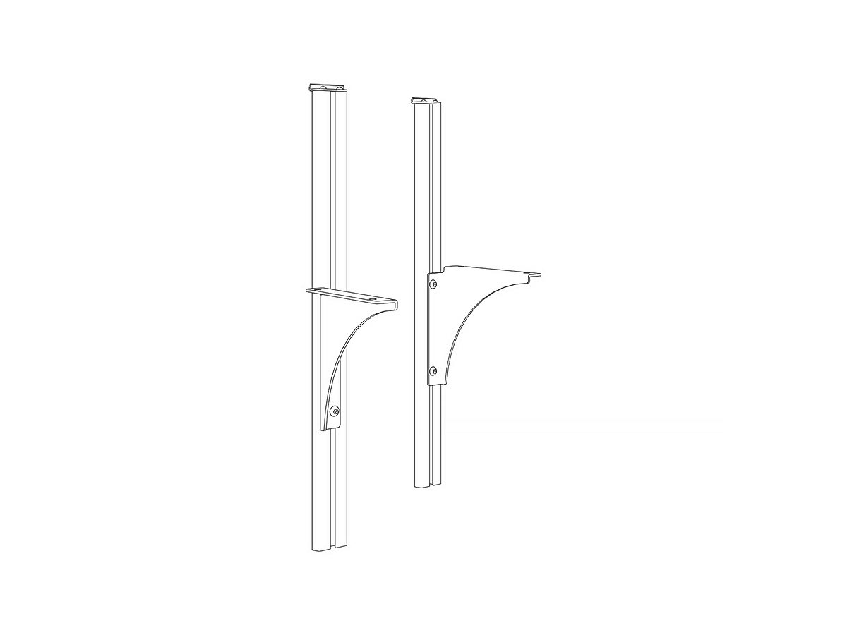 STUDIO HeightAdj Shelf Droppers+Brackets