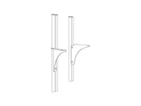 STUDIO HeightAdj Shelf Droppers+Brackets