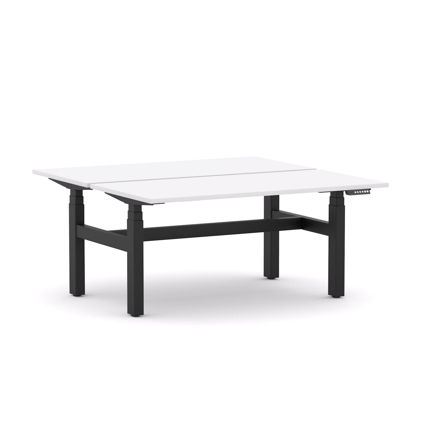 AgileMotion+ 3C/2M Electric Rectangle 2-Person Double-sided Desk Workstation
